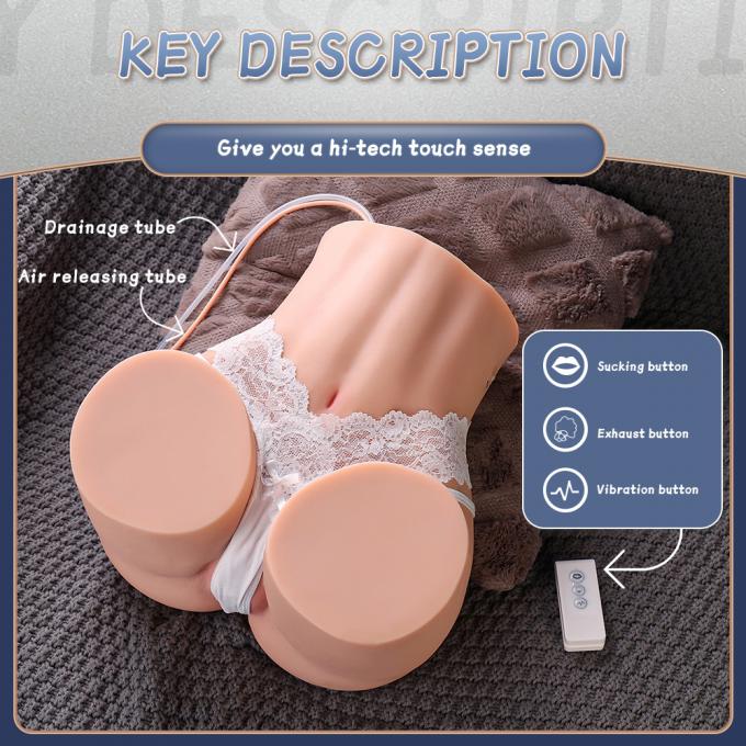 Remote Control TPR Vibrating Sucking Ass Masturbator 24lb Automatic Big Butt Masturbator