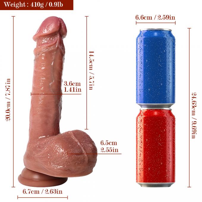 Realistic silicone penis close-up detail 2