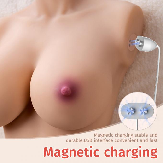 Realistic Sex Doll Magnetic Charging 8.69Kg Auto Sucking And Vibrating Half Body Sex Doll 9