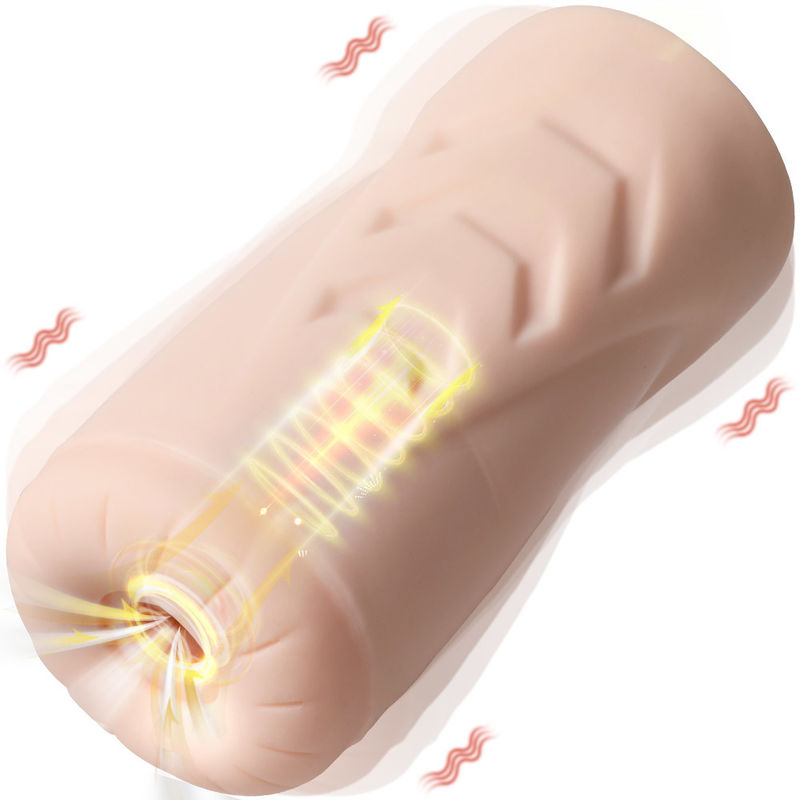 Realistic Sensation Sucking Vibrating Vagina Dual Layers Adult Pussy Stroker Toy