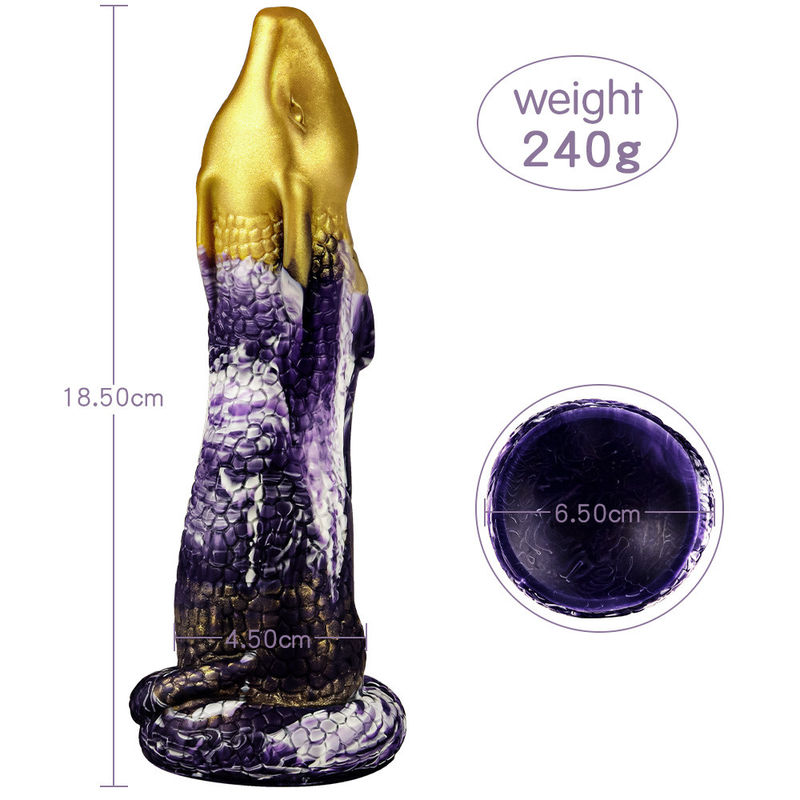 Fantasy Creature Dildo Unique Glans Shape With Soft And Elastic Silicone Material
