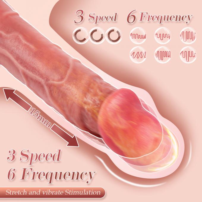 Remote Control Vibrating 8 Inch Dildo 9 Speeds Thrusting Functions Automatic Dildo 2