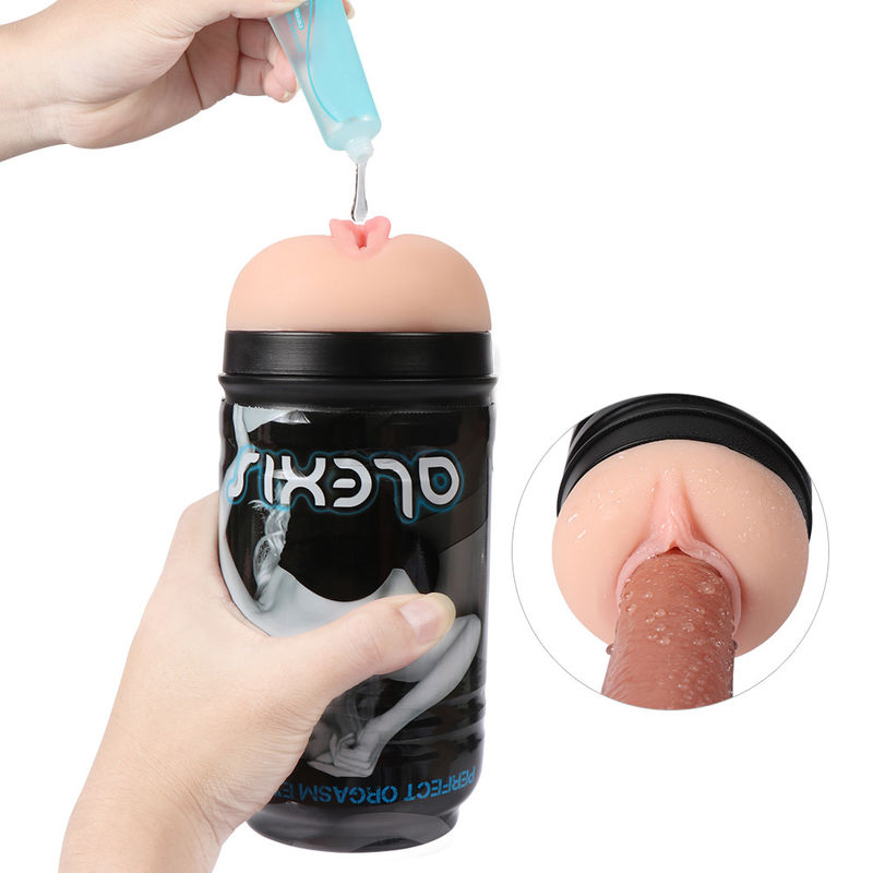 SHEQU Soft TPR PP Male Masturbator Toys With Realistic Pussy Channel